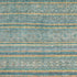 8' X 10' Teal Gold And Blue Striped Washable Area Rug With UV Protection