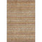 8' X 10' Terra Cotta Gold And Gray Striped Washable Area Rug With UV Protection