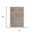 8' X 10' Brown And Beige Oriental Washable Area Rug With UV Protection
