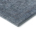 5' X 8' Blue And Gray Oriental Washable Area Rug With UV Protection