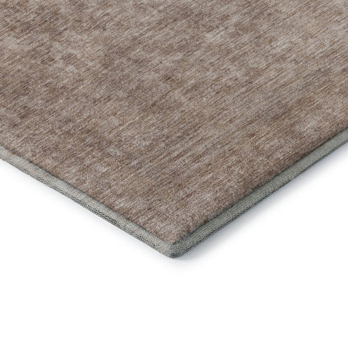 8' X 10' Copper And Rust Oriental Washable Area Rug With UV Protection