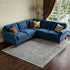 8' X 10' Gray And Silver Oriental Washable Area Rug With UV Protection