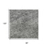 8' X 10' Gray And Silver Oriental Washable Area Rug With UV Protection