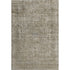 5' X 8' Pewter And Gray Oriental Washable Area Rug With UV Protection