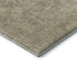 8' Tan And Beige Oriental Washable Round Rug With UV Protection