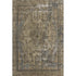 5' X 8' Brown Gray And Silver Floral Medallion Washable Area Rug With UV Protection