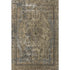 5' X 8' Brown Gray And Silver Floral Medallion Washable Area Rug With UV Protection