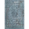 5' X 8' Blue Gray And Silver Floral Medallion Washable Area Rug With UV Protection