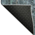 5' X 8' Blue Gray And Silver Floral Medallion Washable Area Rug With UV Protection