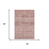 5' X 8' Blush And Pink Oriental Washable Area Rug With UV Protection
