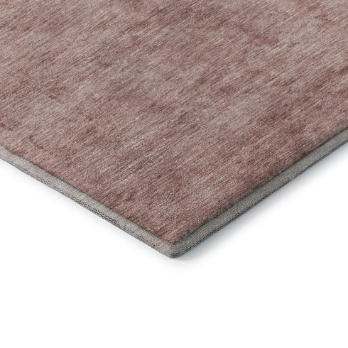 8' X 10' Blush And Pink Oriental Washable Area Rug With UV Protection