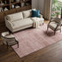 8' X 10' Blush And Pink Oriental Washable Area Rug With UV Protection