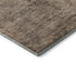 8' Brown And Taupe Oriental Washable Round Rug With UV Protection