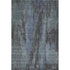 5' X 8' Blue Charcoal And Gray Abstract Washable Area Rug With UV Protection