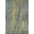 8' X 10' Green Gray And Gold Abstract Washable Area Rug With UV Protection