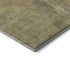 8' Taupe Copper And Brown Abstract Washable Round Rug With UV Protection
