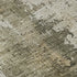 8' Olive Green Copper And Ivory Abstract Washable Round Rug With UV Protection