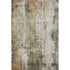 8' X 10' Olive Green Copper And Ivory Abstract Washable Area Rug With UV Protection