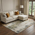 8' X 10' Olive Green Copper And Ivory Abstract Washable Area Rug With UV Protection