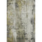5' X 8' Pewter Gold And Ivory Abstract Washable Area Rug With UV Protection