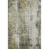 5' X 8' Pewter Gold And Ivory Abstract Washable Area Rug With UV Protection
