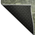 8' X 10' Artichoke Green Charcoal And Silver Abstract Washable Area Rug With UV Protection
