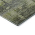 8' X 10' Artichoke Green Charcoal And Silver Abstract Washable Area Rug With UV Protection