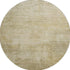 8' Beige And Wheat Abstract Washable Round Rug With UV Protection