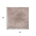 5' X 8' Blush And Mauve Abstract Washable Area Rug With UV Protection