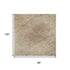 8' X 10' Coral And Beige Abstract Washable Area Rug With UV Protection