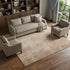 9' X 12' Coral And Beige Abstract Washable Area Rug With UV Protection