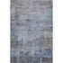 5' X 8' Gray And Blue Abstract Washable Area Rug With UV Protection