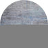 8' Gray And Blue Abstract Washable Round Rug With UV Protection