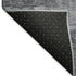 8' Gray And Blue Abstract Washable Round Rug With UV Protection