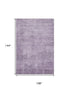 9' X 12' Lavender And Purple Abstract Washable Area Rug With UV Protection