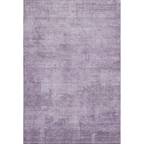 9' X 12' Lavender And Purple Abstract Washable Area Rug With UV Protection