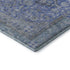 8' X 10' Blue And Gray Floral Medallion Washable Area Rug With UV Protection