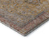 5' X 8' Gold Copper And Gray Floral Medallion Washable Area Rug With UV Protection