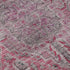 5' X 8' Pink Mauve And Gray Floral Medallion Washable Area Rug With UV Protection