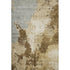 5' X 8' Brown Beige And Gray Abstract Washable Area Rug With UV Protection