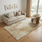 5' X 8' Coral Ivory And Beige Abstract Washable Area Rug With UV Protection