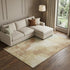 8' X 10' Coral Ivory And Beige Abstract Washable Area Rug With UV Protection