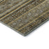 5' X 8' Brown Beige And Gray Striped Washable Area Rug With UV Protection