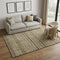 5' X 8' Brown Beige And Gray Striped Washable Area Rug With UV Protection