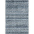 5' X 8' Blue And Gray Striped Washable Area Rug With UV Protection