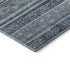 5' X 8' Blue And Gray Striped Washable Area Rug With UV Protection