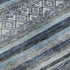 5' X 8' Blue And Gray Striped Washable Area Rug With UV Protection