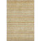 5' X 8' Wheat Beige And Gold Striped Washable Area Rug With UV Protection