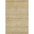 5' X 8' Wheat Beige And Gold Striped Washable Area Rug With UV Protection