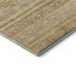 5' X 8' Wheat Beige And Gold Striped Washable Area Rug With UV Protection